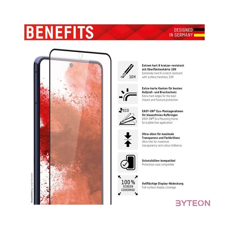 DISPLEX REAL GLASS FULL COVER F, SAMSUNG GALAXY S22