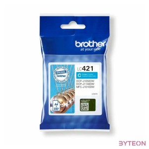 LC-421C INK CYAN 200 PAGES DCP-J1050DW,J1140DW,MFC-J1010DW