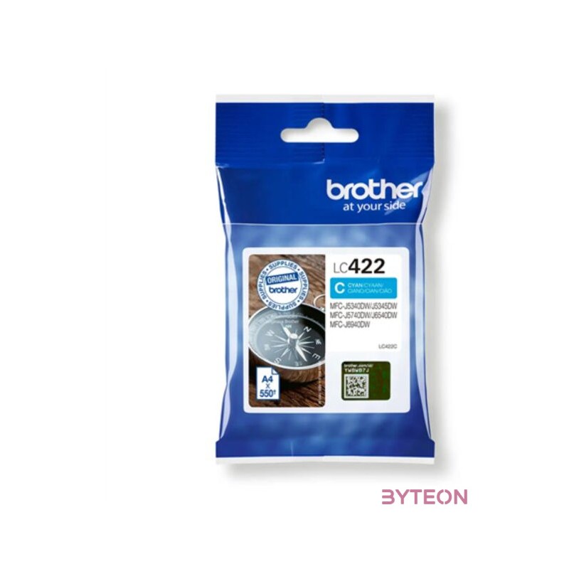 LC-422C  INK CYAN F. MFC-J5340,5345,5740,6540,6940DW