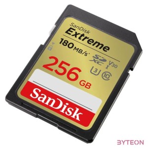 EXTREME 256GB SDXC MEMORY CARD 180MB,S 130MB,S UHS-I CLASS10 U3