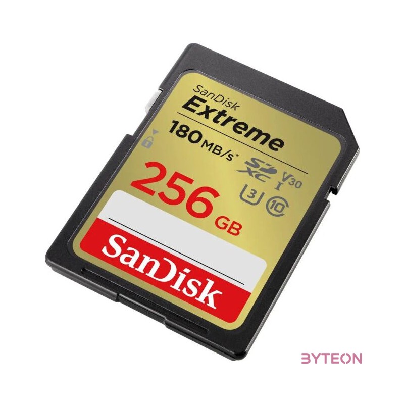 EXTREME 256GB SDXC MEMORY CARD 180MB,S 130MB,S UHS-I CLASS10 U3