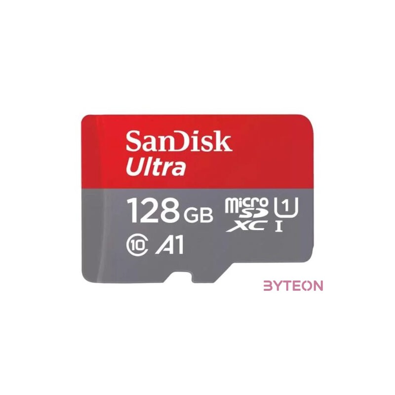 SANDISK ULTRA MICROSDXC 128GB  SD ADAPTER 140MB,S A1 CLASS 10