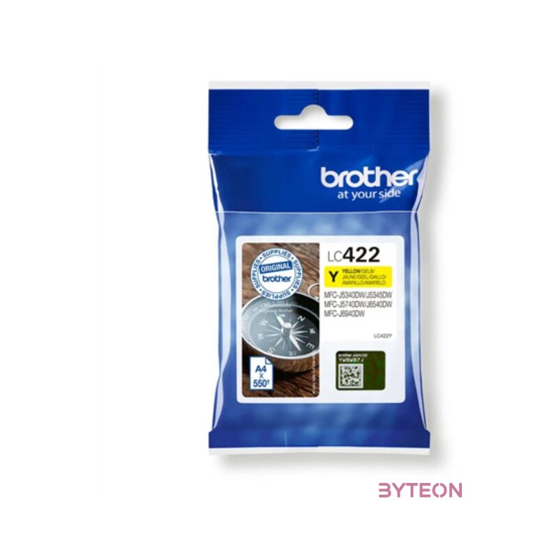 LC-422Y INK YELLOW F. MFC-J5340,5345,5740,6540,6940DW
