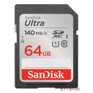 SANDISK ULTRA 64GB SDXC MEMORY CARD 140MB,S
