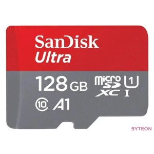 SANDISK ULTRA MICROSDXC 128GB  SD ADAPTER 140MB,S A1 CLASS 10