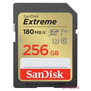 EXTREME 256GB SDXC MEMORY CARD 180MB,S 130MB,S UHS-I CLASS10 U3