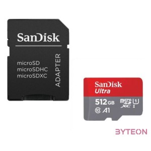 SANDISK ULTRA MICROSDXC 512GB  SD ADAPTER 150MB,S A1 CLASS 10