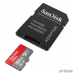 SANDISK ULTRA MICROSDXC 64GB  SD ADAPTER 140MB,S A1 CLASS 10