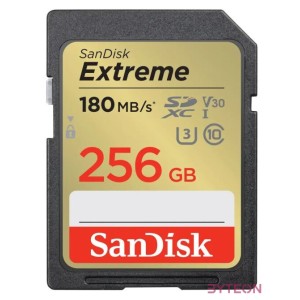 EXTREME 256GB SDXC MEMORY CARD 180MB,S 130MB,S UHS-I CLASS10 U3