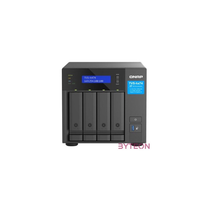 TVS-H474-PT-8G 4BAY 8GB DDR4 2X2.5GBE (2.5G,1G,100M,10M)