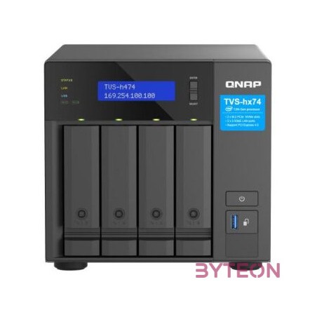 TVS-H474-PT-8G 4BAY 8GB DDR4 2X2.5GBE (2.5G,1G,100M,10M)