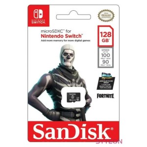 NINTENDO MICROSD UHS I CARD 128GB FORTNITE ED. SKULL TROOPER