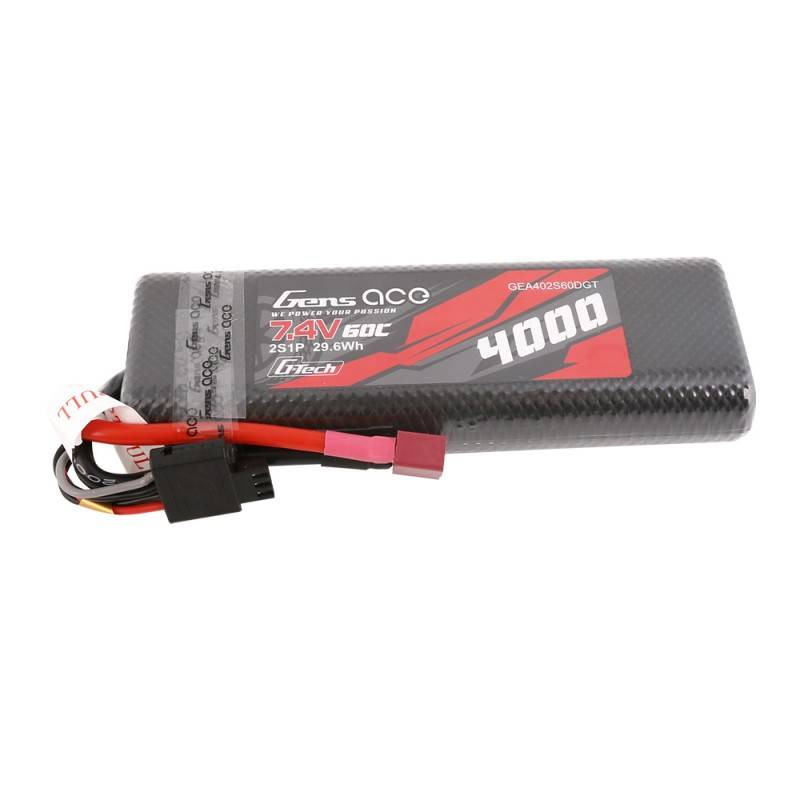 Gens Ace G-Tech 4000mAh 7,4V 60C 2S1P HardCase T-dugós ütőakkumulátor