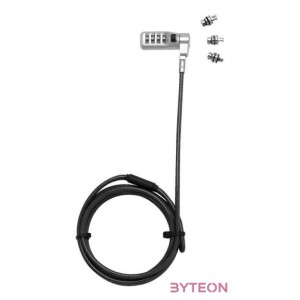 DICOTA UNI SEC CABLE LOCK 3 EXCHANGEABLE HEADS COMBINATION