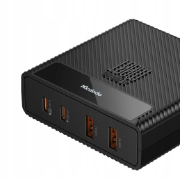 Mcdodo CH-1802 2x USB-C - 2x USB-A Hálózati töltő - Fekete (100W)