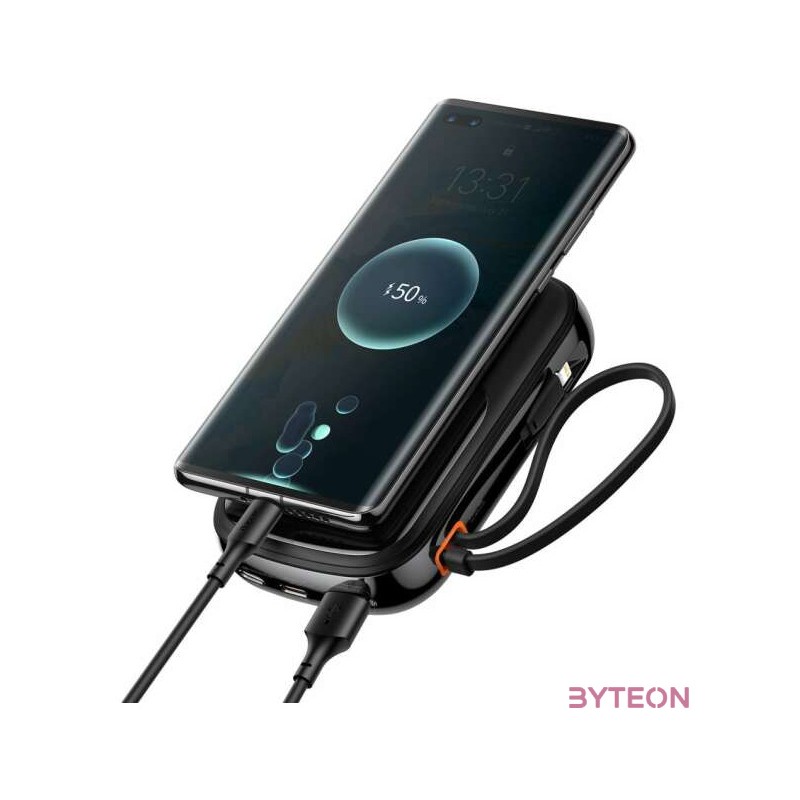Powerbank Baseus Qpow PRO with cable, 20000mAh, 20W (Black)