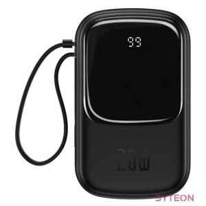 Powerbank Baseus Qpow PRO with cable, 20000mAh, 20W (Black)