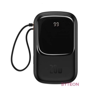 Powerbank Baseus Qpow PRO with cable, 20000mAh, 20W (Black)