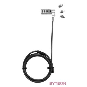 DICOTA UNI SEC CABLE LOCK 3 EXCHANGEABLE HEADS COMBINATION