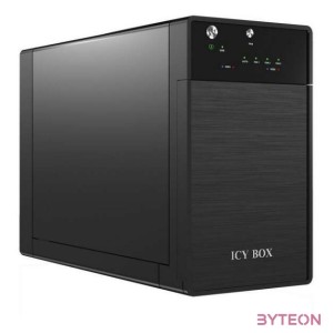 RaidSonic Icy Box IB-RD3620SU3 3.5 USB 3.0 Külső JBOD HDD ház Fekete