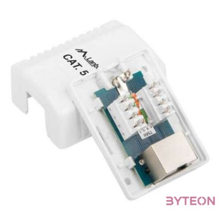 Lanberg UTP RJ45 CAT5e Árnyékolt csatlakozó doboz - Fehér