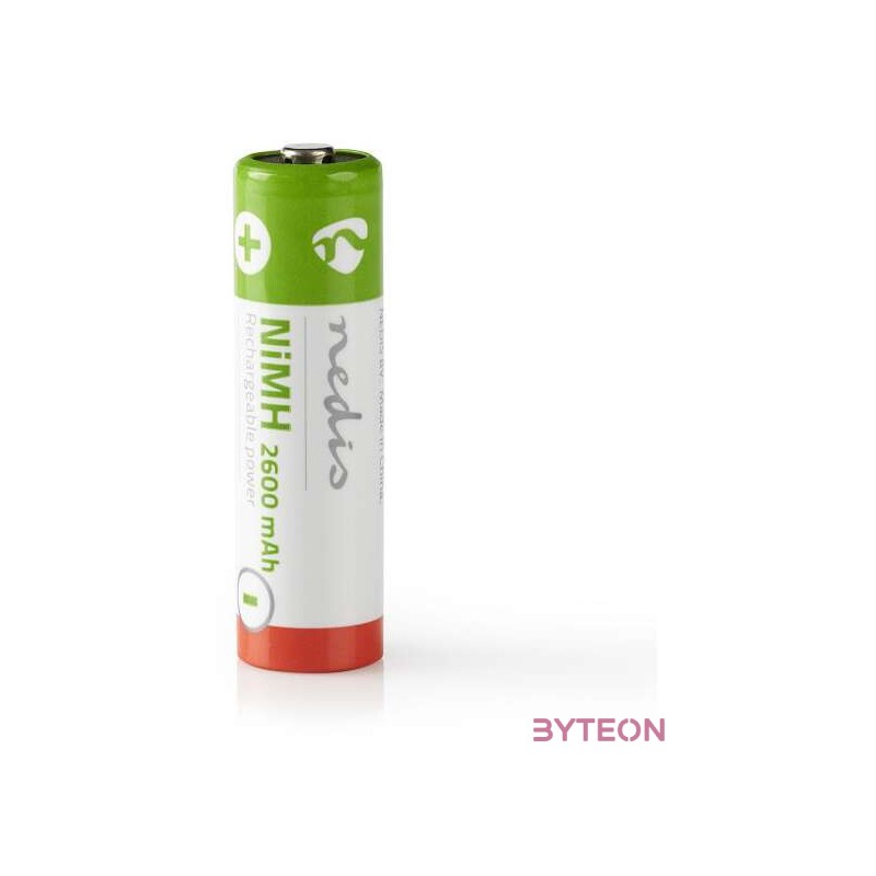 Nedis AA 2600 mAh NiMH újratölthető elem (4db , Buborékfólia)