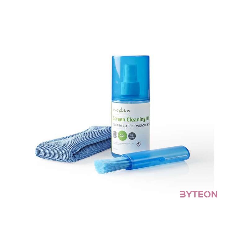 Nedis CLSN120BU 200 ml Képernyőtisztító készlet