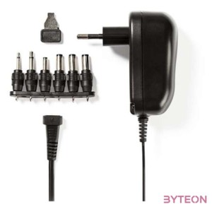 Nedis Univerzális hálózati adapter (3-12V , 1A) Fekete