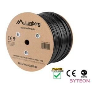 Lanberg FTP CAT6 Kültéri kábel 305m Fekete