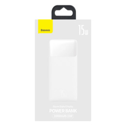 Powerbank Baseus Bipow 10000mAh, 15W (white)