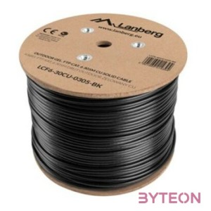 Lanberg FTP CAT6 Kültéri kábel 305m Fekete