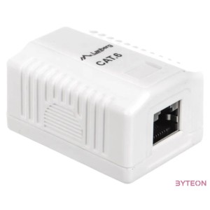 Lanberg FTP RJ45 CAT6 Árnyékolt csatlakozó doboz - Fehér
