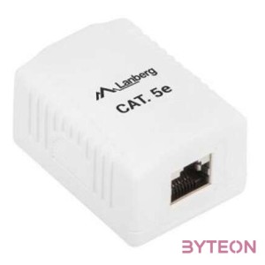 Lanberg UTP RJ45 CAT5e Árnyékolt csatlakozó doboz - Fehér