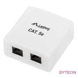 Lanberg UTP RJ45 CAT5e Árnyékolatlan csatlakozó doboz - Fehér
