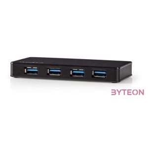 Nedis UHUBU3420BK USB 3.0 HUB (4 port) Fekete