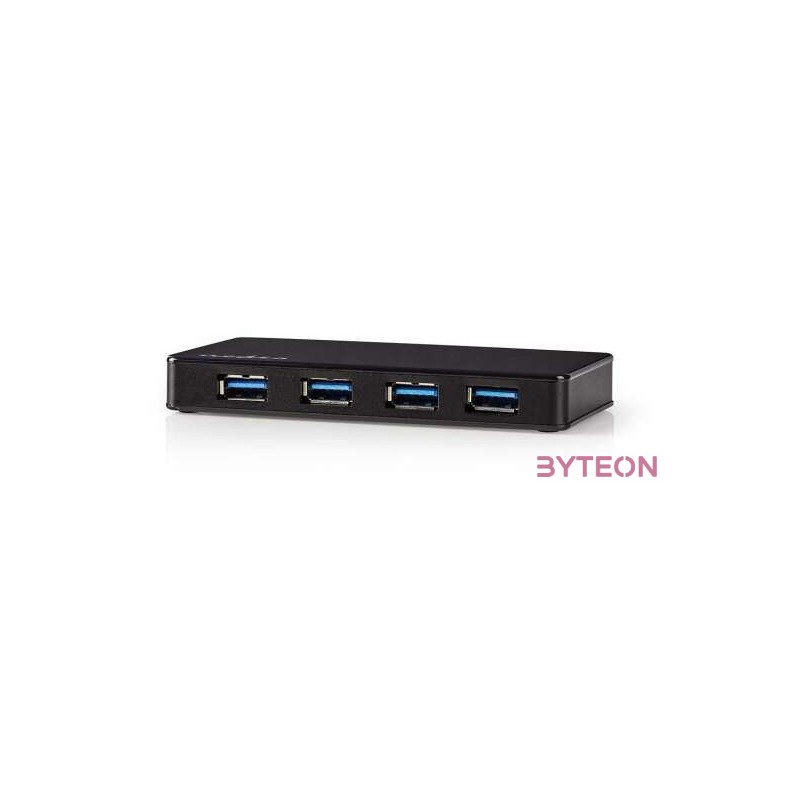 Nedis UHUBU3420BK USB 3.0 HUB (4 port) Fekete