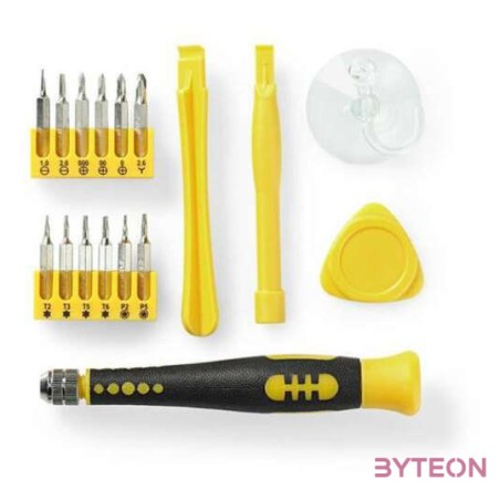 Nedis CSTS10017 Szerszámkészlet 17 az 1-ben - Számítógépek Okostelefonok és Táblagépek Javításához