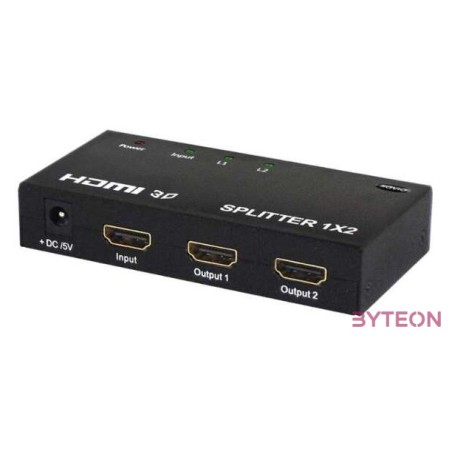 SAVIO HDMI - HDMI x 2 Splitter Fekete