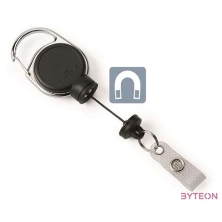 Durable Extra strong Azonosítókártya tartó patentos - Fekete