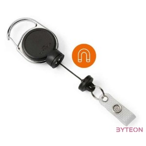 Durable Extra strong Azonosítókártya tartó patentos - Fekete