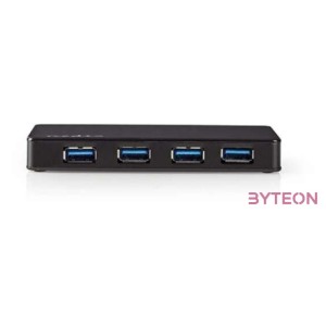 Nedis UHUBU3420BK USB 3.0 HUB (4 port) Fekete