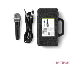 Nedis MPWD50CBK Vezetékes Mikrofon  utazótok - Fekete,Szürke