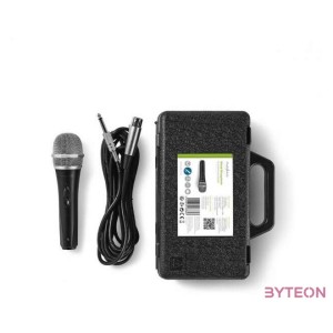 Nedis MPWD50CBK Vezetékes Mikrofon  utazótok - Fekete,Szürke