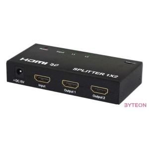 SAVIO HDMI - HDMI x 2 Splitter Fekete