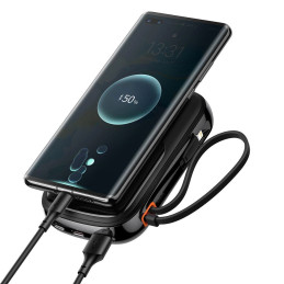 Powerbank Baseus Qpow PRO with cable, 20000mAh, 20W (Black)