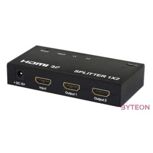 SAVIO HDMI - HDMI x 2 Splitter Fekete