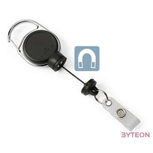 Durable Extra strong Azonosítókártya tartó patentos - Fekete