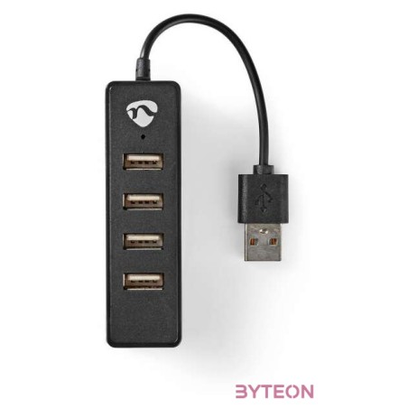 Nedis UHUBU2420BK USB 2.0 HUB (4 Port) Fekete