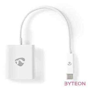 Nedis USB-C apa - HDMI anya Adapterkábel 0.2m Fehér