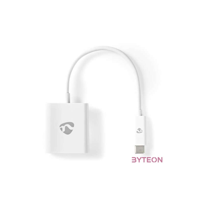 Nedis USB-C apa - HDMI anya Adapterkábel 0.2m Fehér